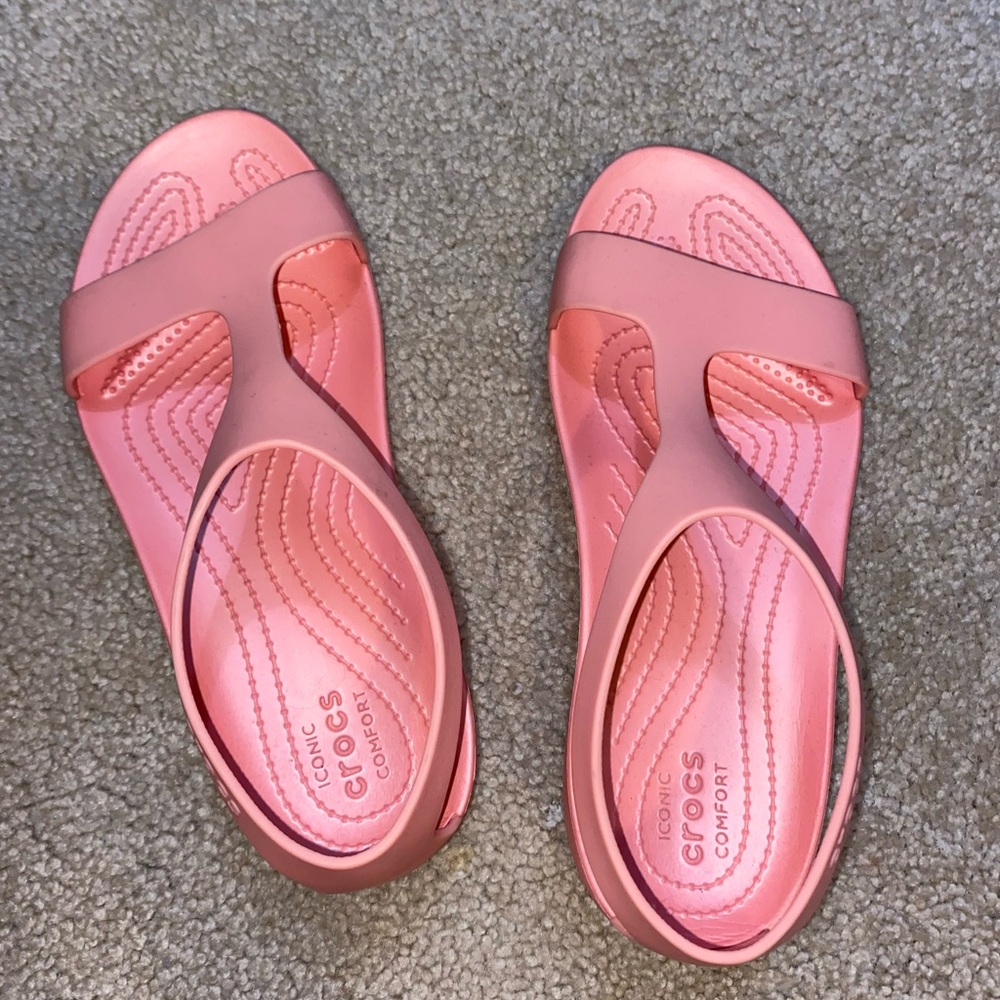 Pink Crocs